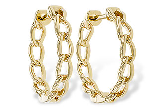 A329-64868: GOLD EARRINGS (18MM)