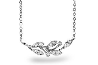 A329-66640: NECKLACE .32 TW (18")