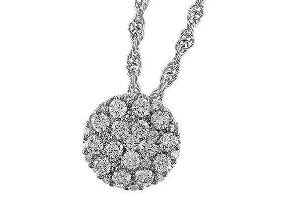 B329-66640: NECKLACE .25 TW