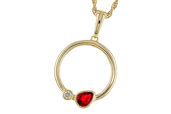 C329-65795: NECKLACE .24 RUBY .26 TGW