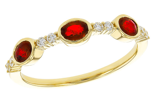 C329-72095: LDS WED RG .66 TW RUBY .78 TGW