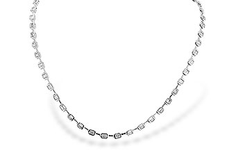 F328-77585: NECKLACE 2.05 TW BAGUETTES (17 INCHES)