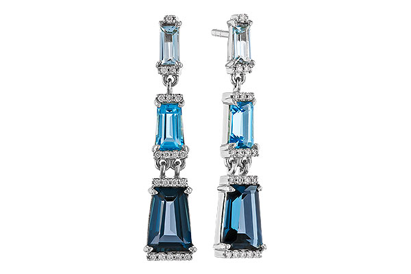G329-67576: EARRINGS 2.55 BLUE TOPAZ 2.62 TGW