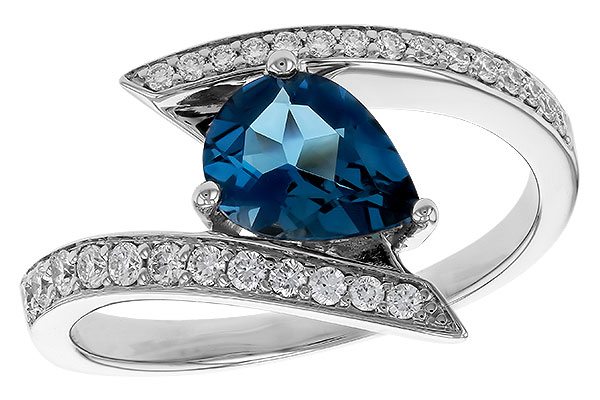 H329-64849: LDS RG 1.04 LONDON BLUE TOPAZ 1.28 TGW (8x6MM)