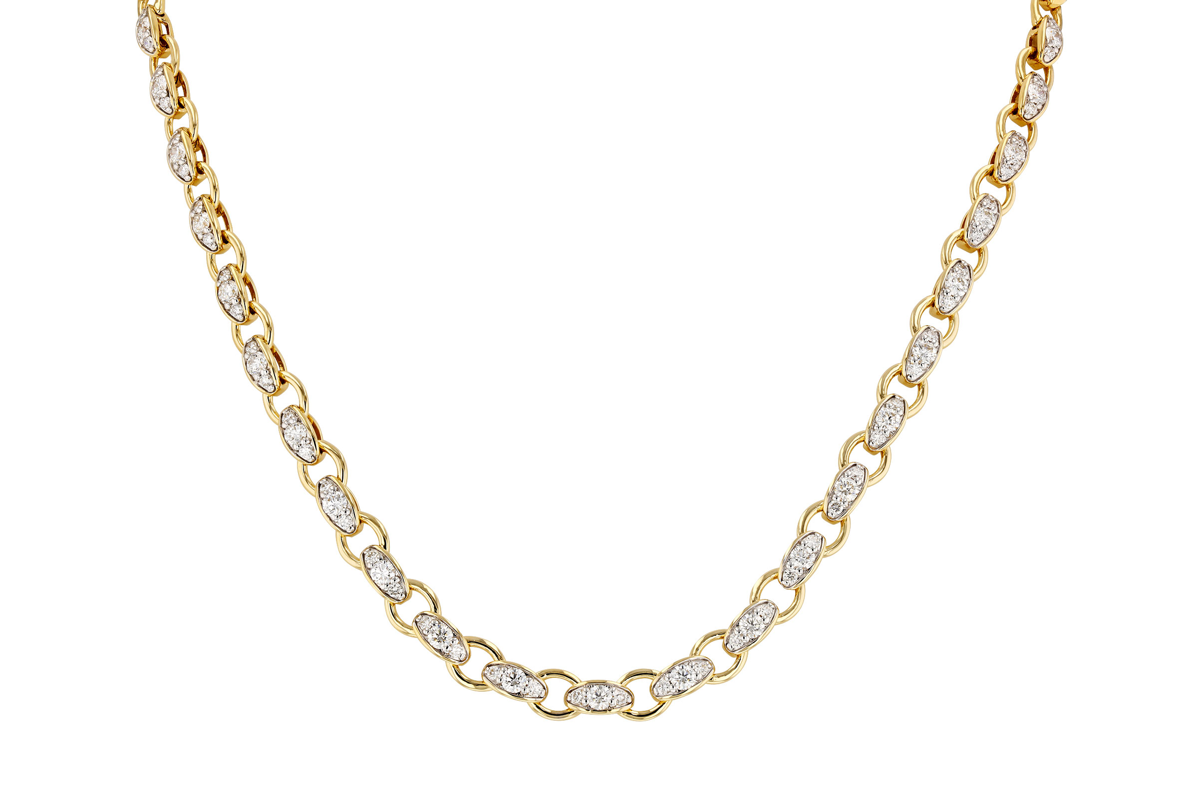 K330-56649: NECKLACE 3.18 TW (17.25")