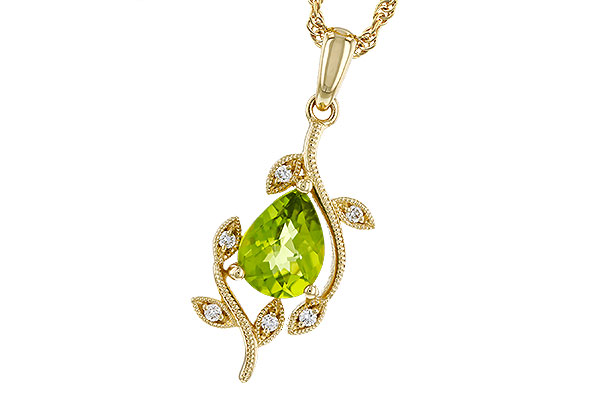 L329-66676: NECKLACE 1.16 PERIDOT 1.21 TGW (8x6MM PER)