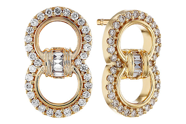 L330-54821: EARRINGS .05 TW BAGS .28 TW