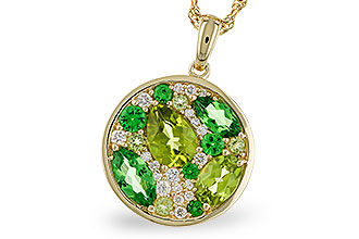 M329-67567: NECK 2.20 TW SEMI-PRECIOUS (TSAV, PER) 2.37 TGW